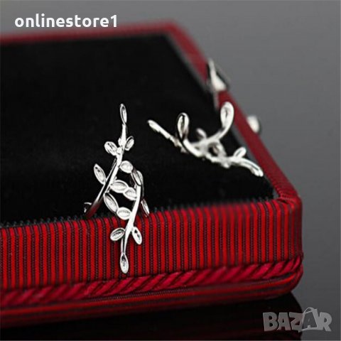 Обеци Олив - BA222, снимка 2 - Обеци - 28147754