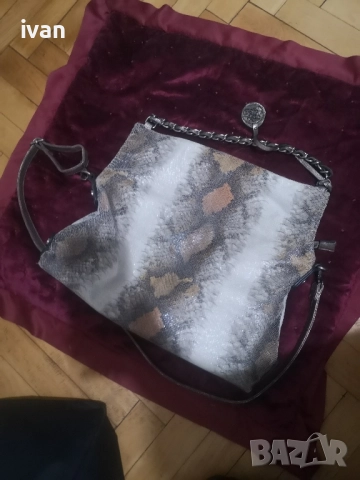 дамска Марков чанта от змийска кожа , снимка 7 - Чанти - 51793853