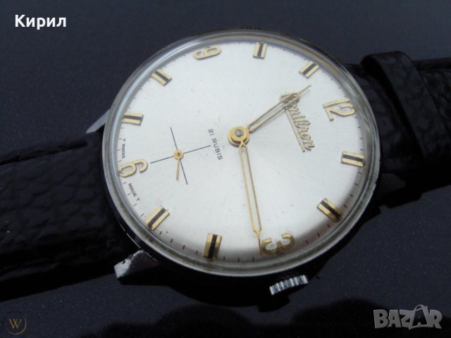Ретро Швейцарски часовник Omikron от края на 60те години, снимка 3 - Мъжки - 44412890