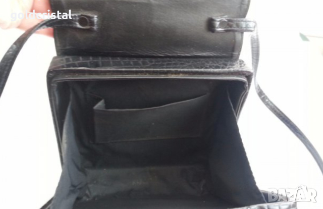 ретро черна лачена чанта  , снимка 9 - Антикварни и старинни предмети - 12961631