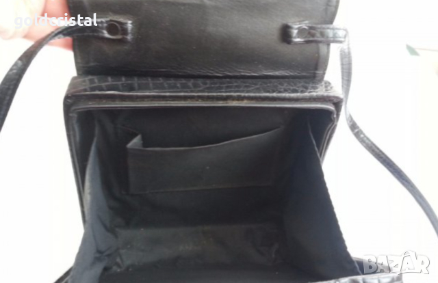 ретро черна лачена чанта , снимка 9 - Антикварни и старинни предмети - 12961631