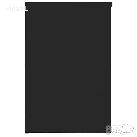 vidaXL Пейка за обувки, черна, 80x30x45 см, инженерно дърво, снимка 6 - Маси - 56147834