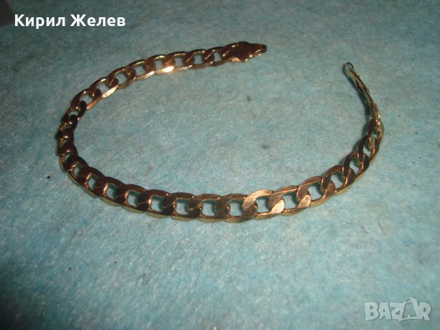 ПОЗЛАТЕНА МОДНА ГРИВНА КЛАСИЧЕСКА ПЛЕТКА от БЛАГОРОДНА НЕРЪЖДАЕМА СТОМАНА 6994