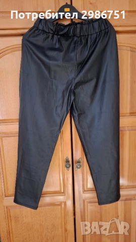 Дамски кожен панталон., снимка 3 - Панталони - 52405182