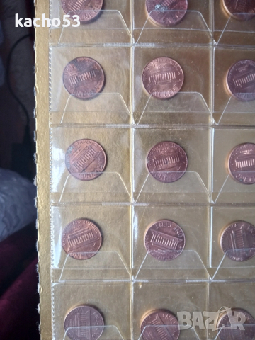 1 цент 1963-2007 г.- 40 броя , САЩ, снимка 4 - Нумизматика и бонистика - 54255223