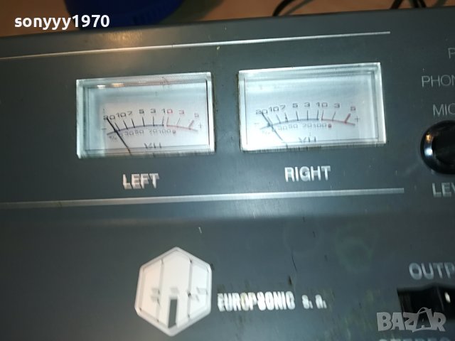 europsonic sm600-made in taiwan-ретро миксер от франция L2607221139, снимка 10 - Ресийвъри, усилватели, смесителни пултове - 37502467