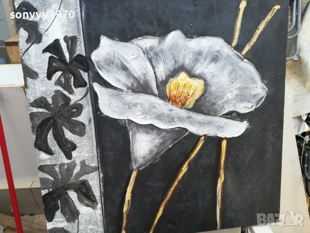 КАРТИНА С ЦВЕТЕ 60Х60СМ 1510251604, снимка 7 - Картини - 52064318