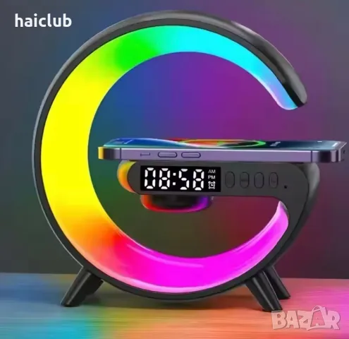 Бзжична Led лампа със зарядно и високоговорител/ Wireless led lamp, снимка 6 - Други - 48163740