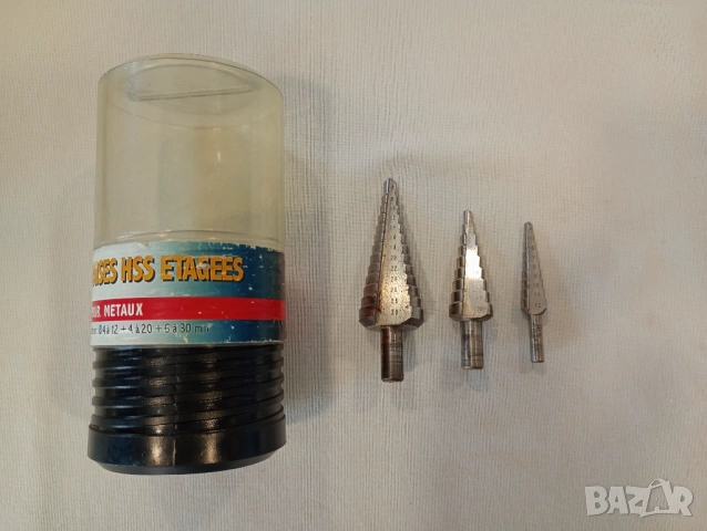 RISS Fraises  комплект от три броя стъпаловидни свредла HSS Etsgers 