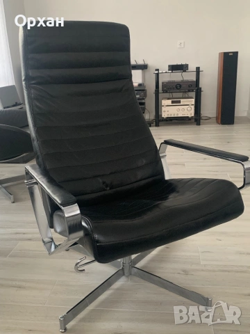 Луксозно дизайнерско кресло Bolia – Естествена кожа и хром