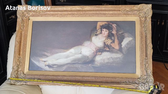 Масло върху платно. Репродукция на картини на Франчески Гоя, снимка 3 - Антикварни и старинни предмети - 39229274