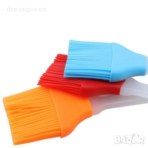 1740 Комплект от силиконова шпатула за готвене и четка за намзаване, снимка 3 - Форми - 44238221