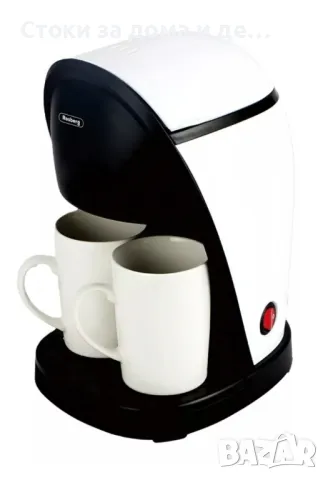 ✨Кафе машина Rosberg R51170E, 450W, резервоар 250 мл., постоянен филтър, 2 бр. керамични чаши по 125, снимка 1