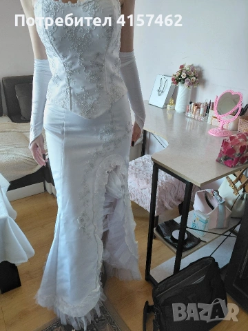 невероятна късметлийска сватбена рокля от 2части , снимка 2 - Рокли - 53131657