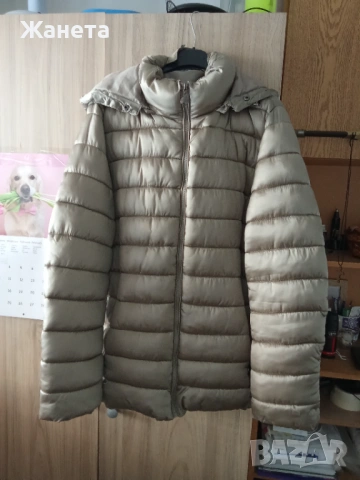 Сиво яке с качулка