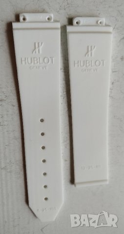 Бяла силиконова каишка HUBLOT , снимка 4 - Дамски - 42407079