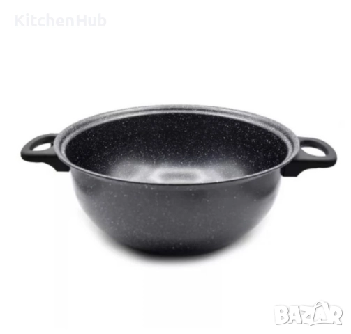 Комплект качествени тенджери от 7 части с незалепващо мраморно покритие. , снимка 3 - Съдове за готвене - 52122630