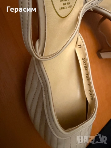 Чисто нови дамски италиански , английски кожени 38,39 ; 8 1/2 ;кожени чехли с лепка 38, снимка 17 - Дамски елегантни обувки - 49959499