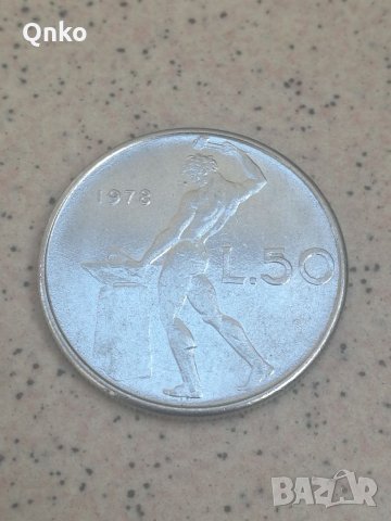 Италия, 50 лири 1978 R, Italy, Italien