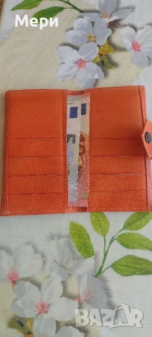 Дамско портмоне от естествена кожа, снимка 4 - Портфейли, портмонета - 54346188