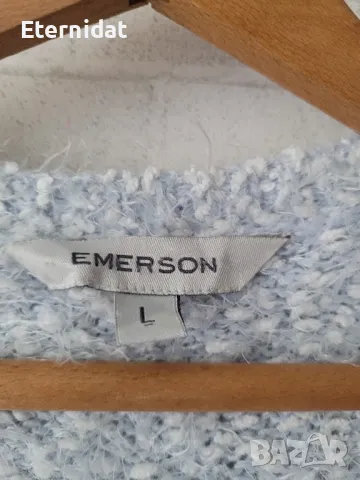 Пухена синя връхна жилетка , снимка 8 - Жилетки - 47803628