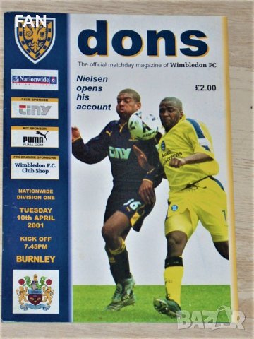 УИМБЪЛДЪН оригинални футболни програми 2000/01 - Шефилд Юнайтед, Уест Бромич, Престън, Шефилд Уензди, снимка 6 - Фен артикули - 38852044