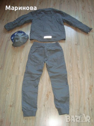 Нови Панталон,Шапка,Яке в сиво+подарък дънки, снимка 4 - Детски панталони и дънки - 31482441