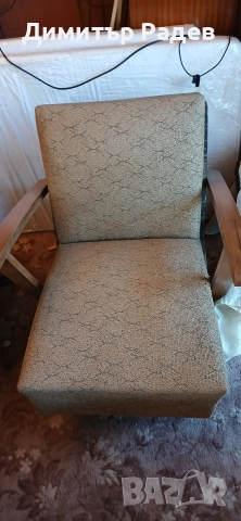 РЕТРО 2 БР КРЕСЛА--ТАПИЦИРАНИ Р-РИ СЕДАЛ. ЧАСТ Ш-50-Д 60 см--овщ. височ на гърба 80 см