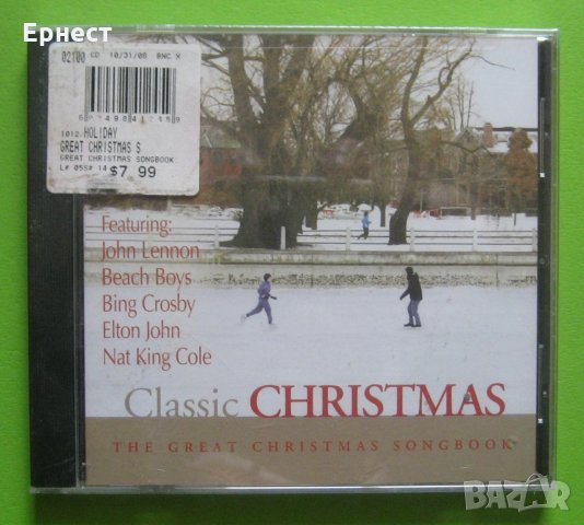 Classic Christmas - The Great Christmas Songbook CD редки записи Джон Ленън, Бич Бойс, Нат Кинг Кол, снимка 1 - CD дискове - 31874027