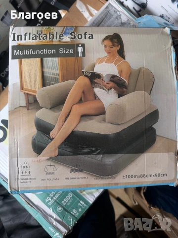 Надуваем фотьойл 5 в 1 SuperSofa - Пет вида комфорт, снимка 2 - Дивани и мека мебел - 53191116