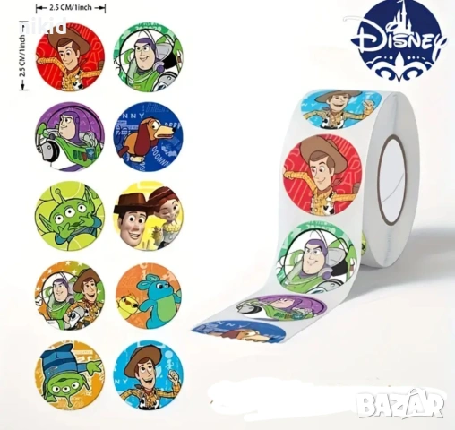 100 бр Играта на играчките Toy Story самозалепващи лепенки стикери за ръчна изработка за подарък