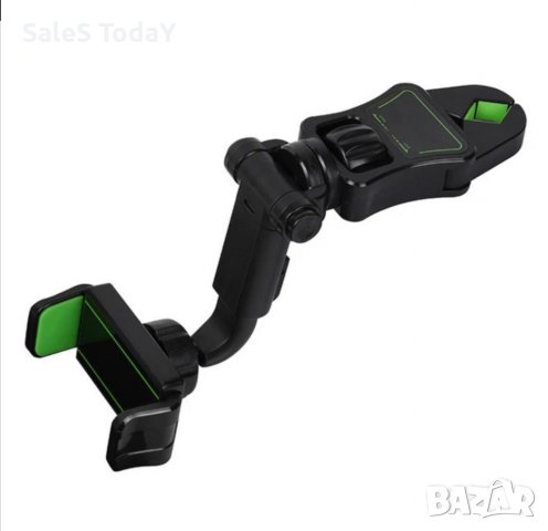 Стойка за телефон за огледало, 360, за кола, за огледало, сенник, снимка 2 - Аксесоари и консумативи - 37379499