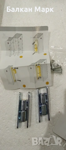 Ремонтни панти Hettich 70 мм, поцинковани, комплект 2 бр., снимка 2 - Железария - 53212046