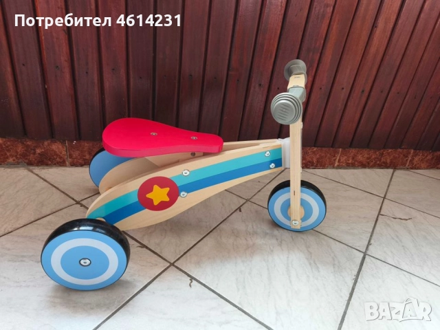 Дървено колело / триколка, снимка 2 - Детски велосипеди, триколки и коли - 52418936