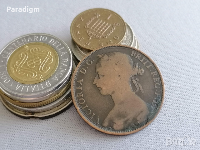 Монета - Великобритания - 1 пени | 1890г., снимка 2 - Нумизматика и бонистика - 36549497
