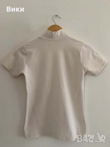 Бяла дамска тениска, снимка 3 - Тениски - 30789636