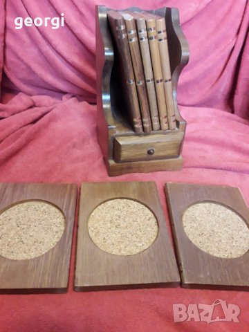 Дървени подложки за чаши , снимка 5 - Други - 31305133