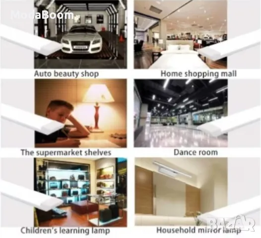 LED линейно тяло за повърхностен монтаж – 18W/36W, 7000K, снимка 3 - Лед осветление - 48904623