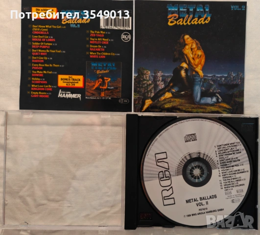 Неофициални cd / цд компакт дискове - нови - VA - Metal Ballads, снимка 17 - CD дискове - 54352308