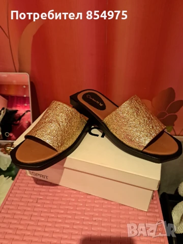 Дамски чехли от естествена кожа , снимка 8 - Чехли - 50537447