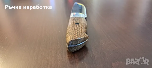 Нож ръчна изработка микарта неръждаема стомана т5мос карбонов пин, снимка 6 - Ножове - 48078673