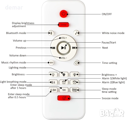 COLWINKU Будилник с лампа за събуждане за деца със симулация на изгрев, снимка 4 - Детски нощни лампи - 51770056