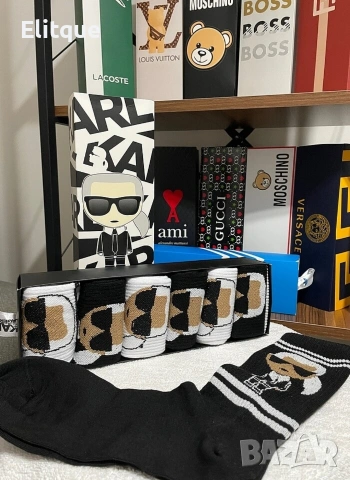 унисекс дълги чорапи в кутия 6 чифта karl lefenfeld , снимка 2 - Дамски чорапи - 53182072