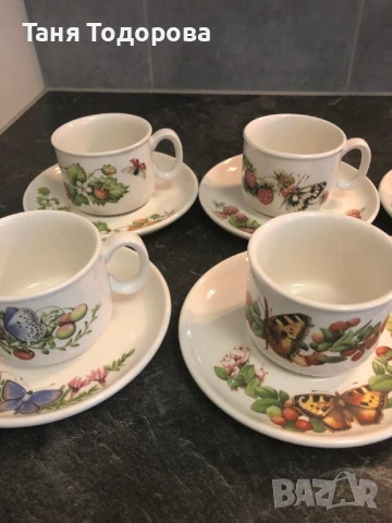 6 чашки за кафе с чинийки- Libelle, Meakin-Member of Wedgwood group, снимка 9 - Сервизи - 51065914
