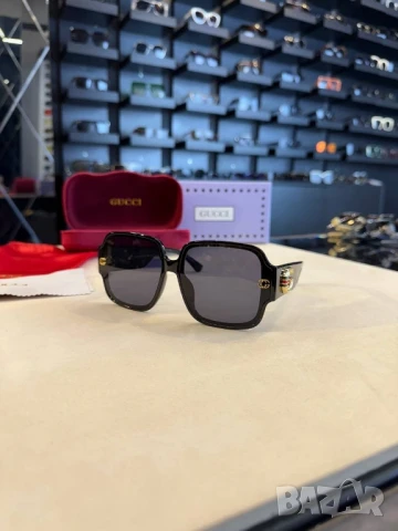очила с черен обикновен калъф и ув защита gucci , снимка 11 - Слънчеви и диоптрични очила - 50843714