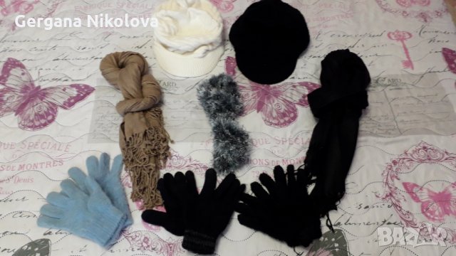 Шал,шапка и ръкавици, снимка 1 - Шапки - 30417877