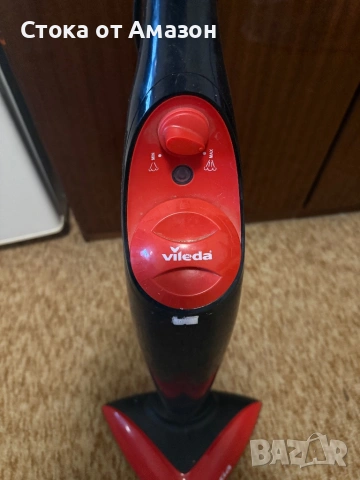 Парочистачка Vileda 146574, 1550 W, Капацитет 0.4 л, Черна/Червена, снимка 2 - Парочистачки и Водоструйки - 53117359