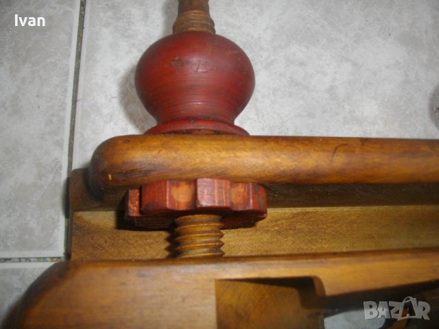 Старинно/Антикварно Профилно Голямо Ръчно Дърводелско Ренде-ОТЛИЧНО Съст-Регулация/Дървени Винтове , снимка 8 - Други инструменти - 39342093