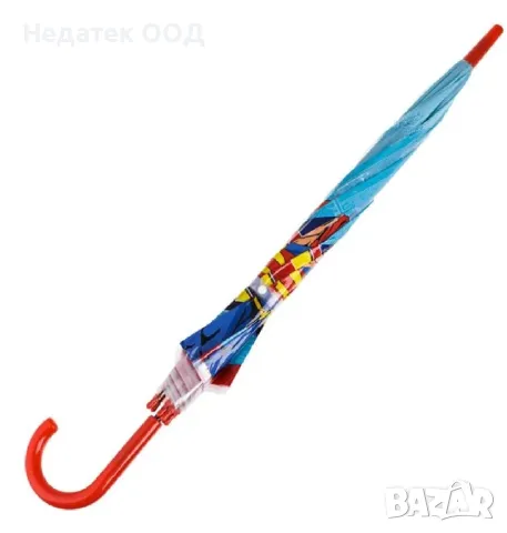 Детски автоматичен чадър Супермен, 81 см, снимка 2 - Чадъри - 49124739