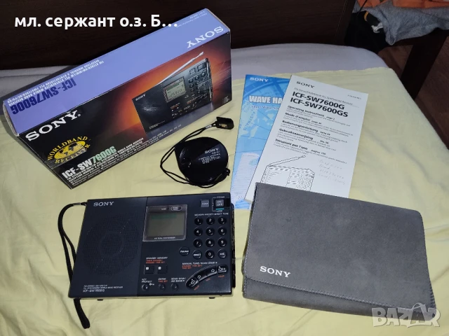 Радио Sony ICF-SW7600G FM Stereo/SW/MW/LW PLL World Radio.  			